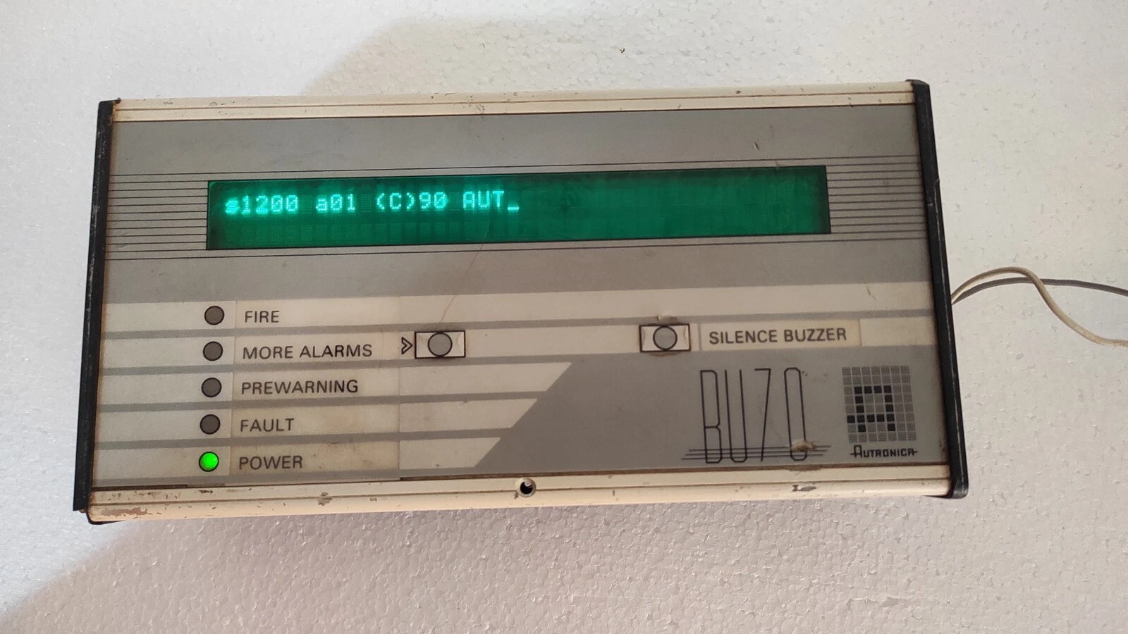 Autronica BU-70 / BU70 Fire Alarm Operator Panel BU-70